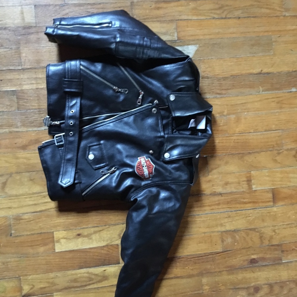 Kids leather Harley Davidson Coat